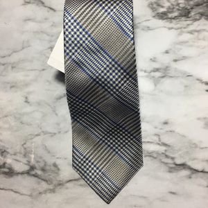 The Mens Store Bloomingdales Silver StripedTie